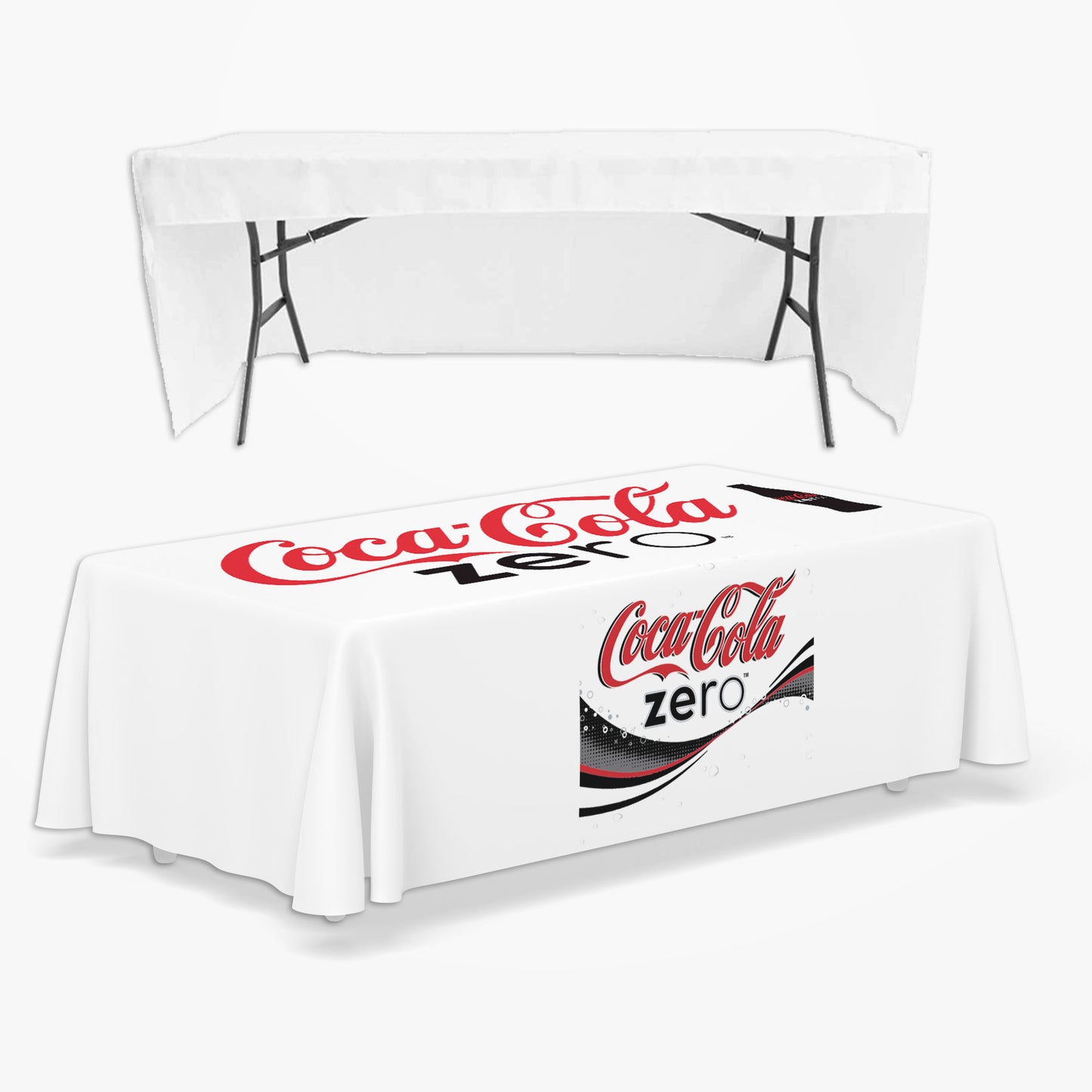 Heavy Weight 8.8oz Tablecovers <br> 4 sided (Open Back) - Pixydecor