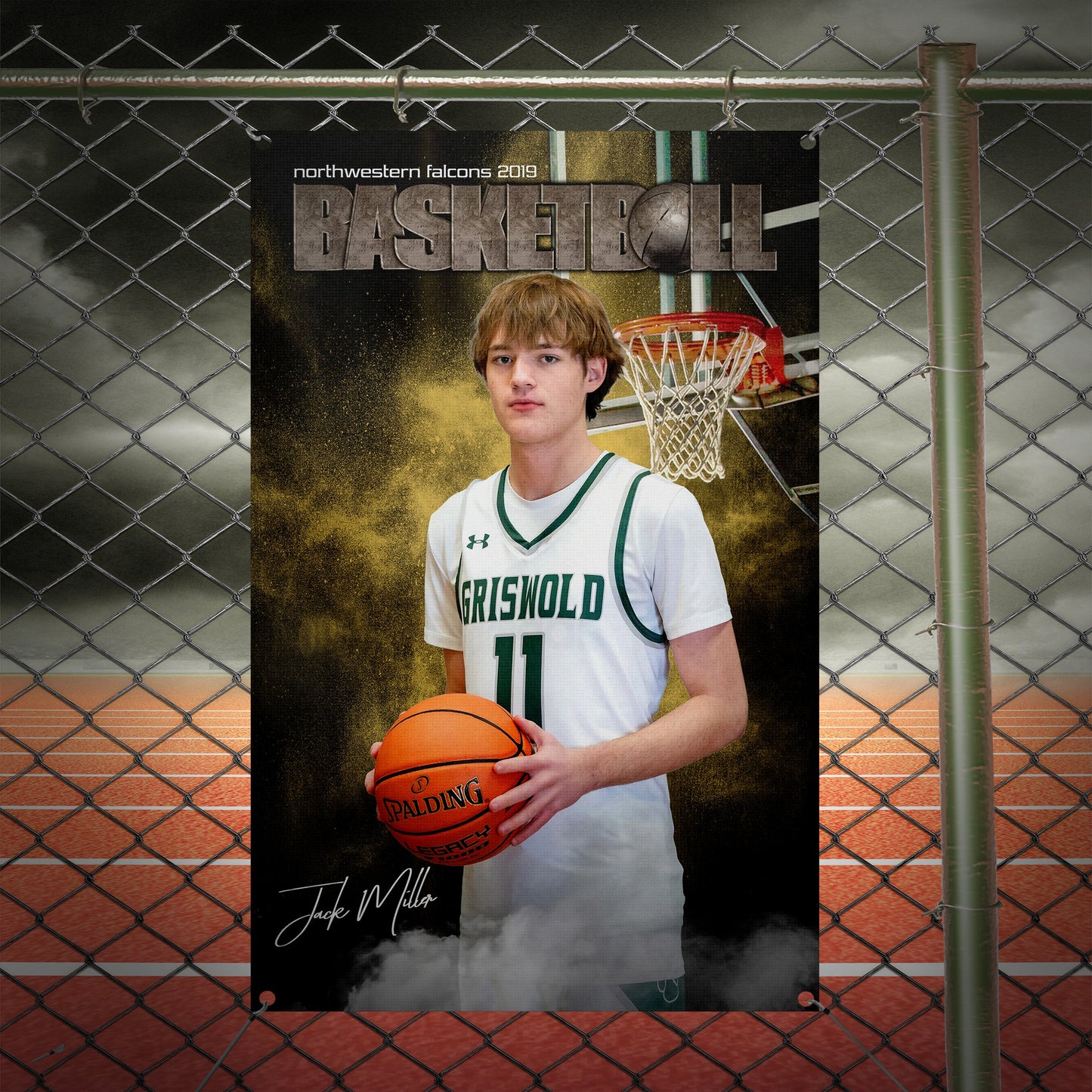 Rocked Basketball Banner